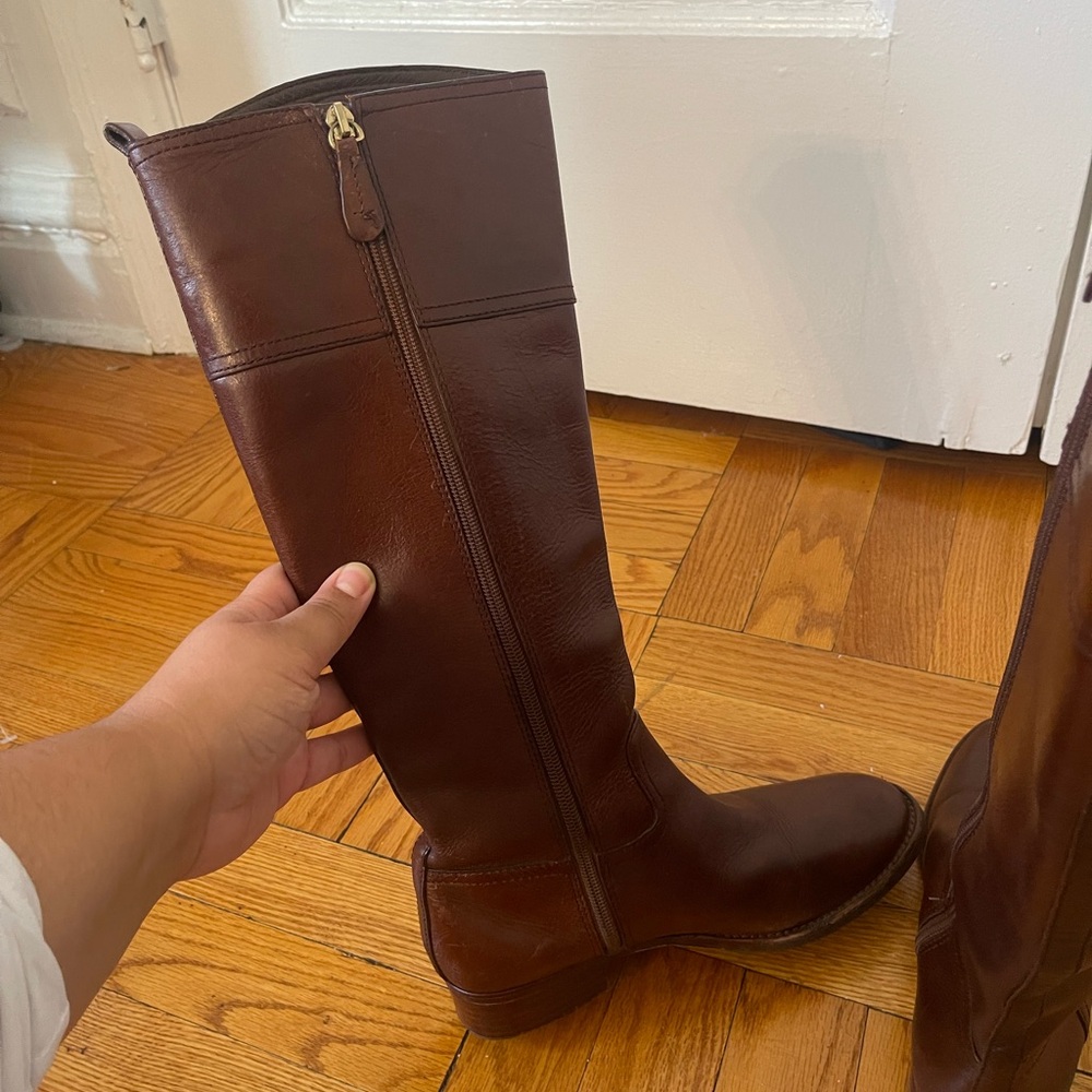 Tory Burch Brown Over the Knee Equestrian Boots - Picture 4 of 12